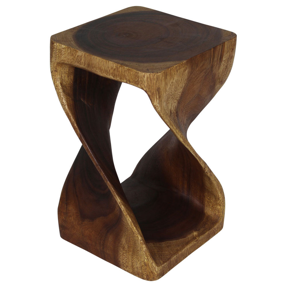 The Luma Square Twist End Table 12 in Sq