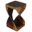 The Luma Square Twist End Table 12 in Sq