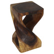 The Luma Square Twist End Table 12 in Sq