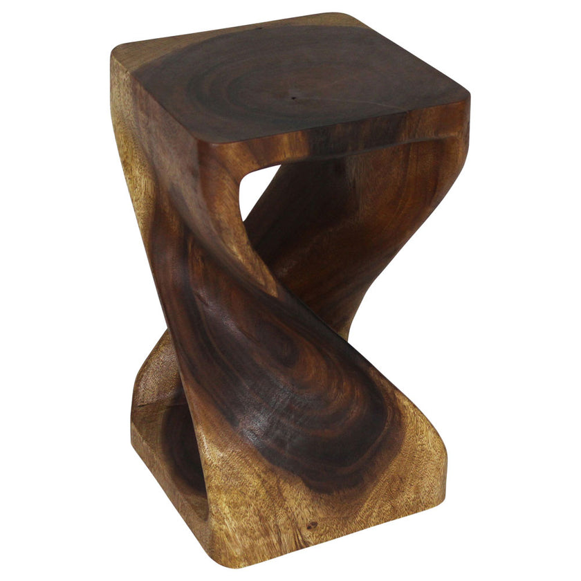 The Luma Square Twist End Table 12 in Sq