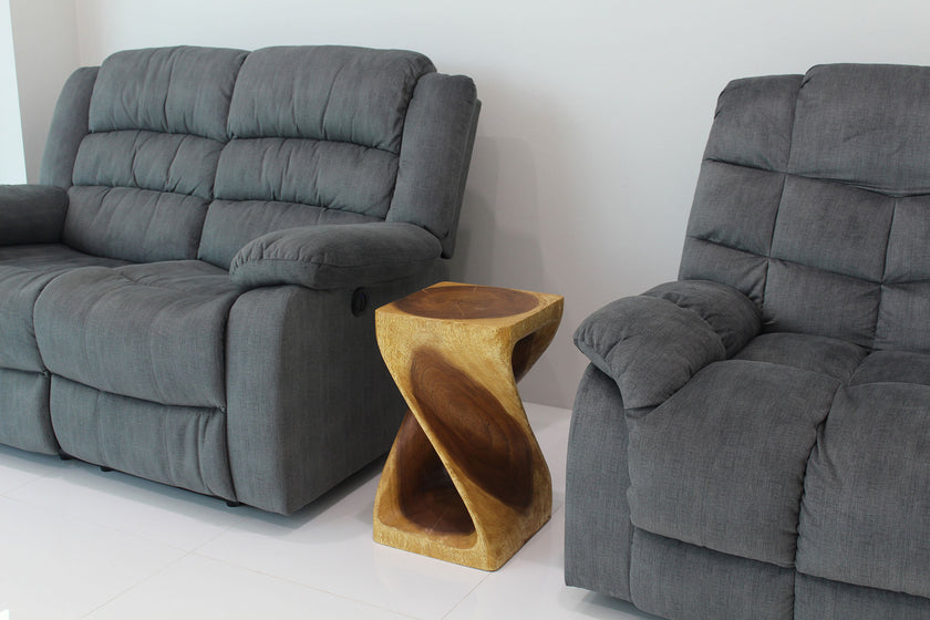 The Luma Square Twist End Table 12 in Sq
