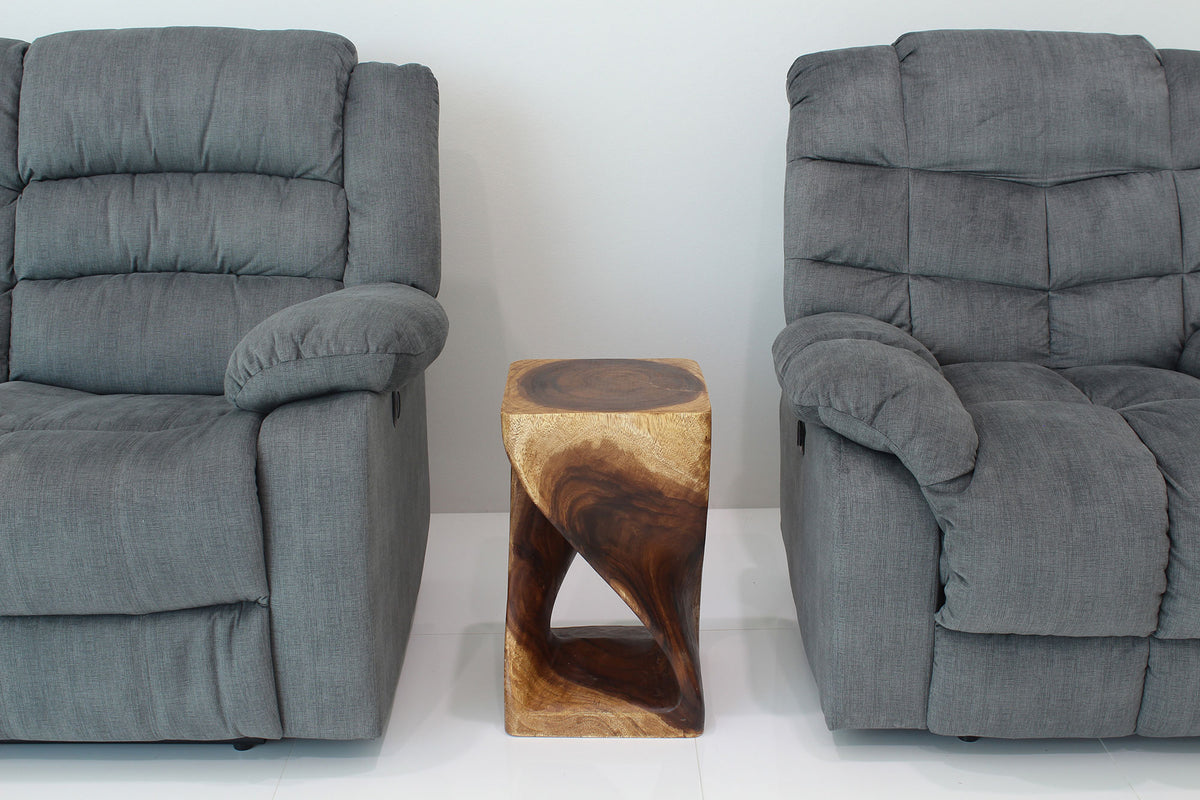 The Luma Square Twist End Table 12 in Sq