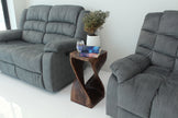 The Luma Square Twist End Table 12 in Sq