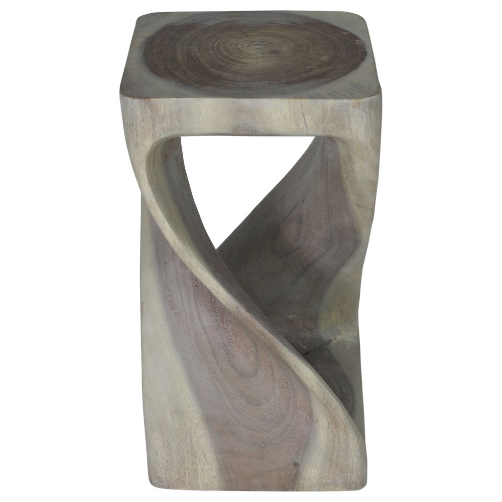 The Luma Square Twist End Table 12 in Sq
