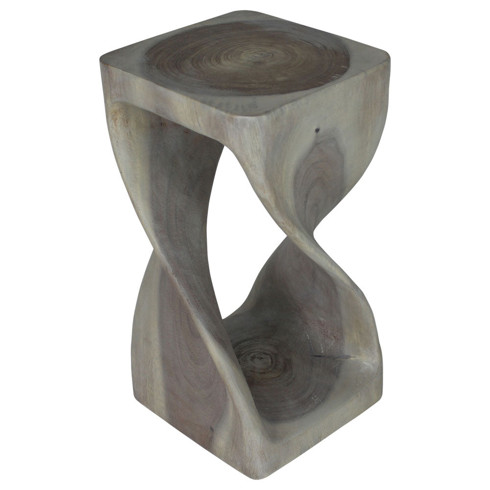 The Luma Square Twist End Table 12 in Sq