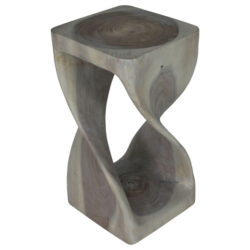 The Luma Square Twist End Table 12 in Sq