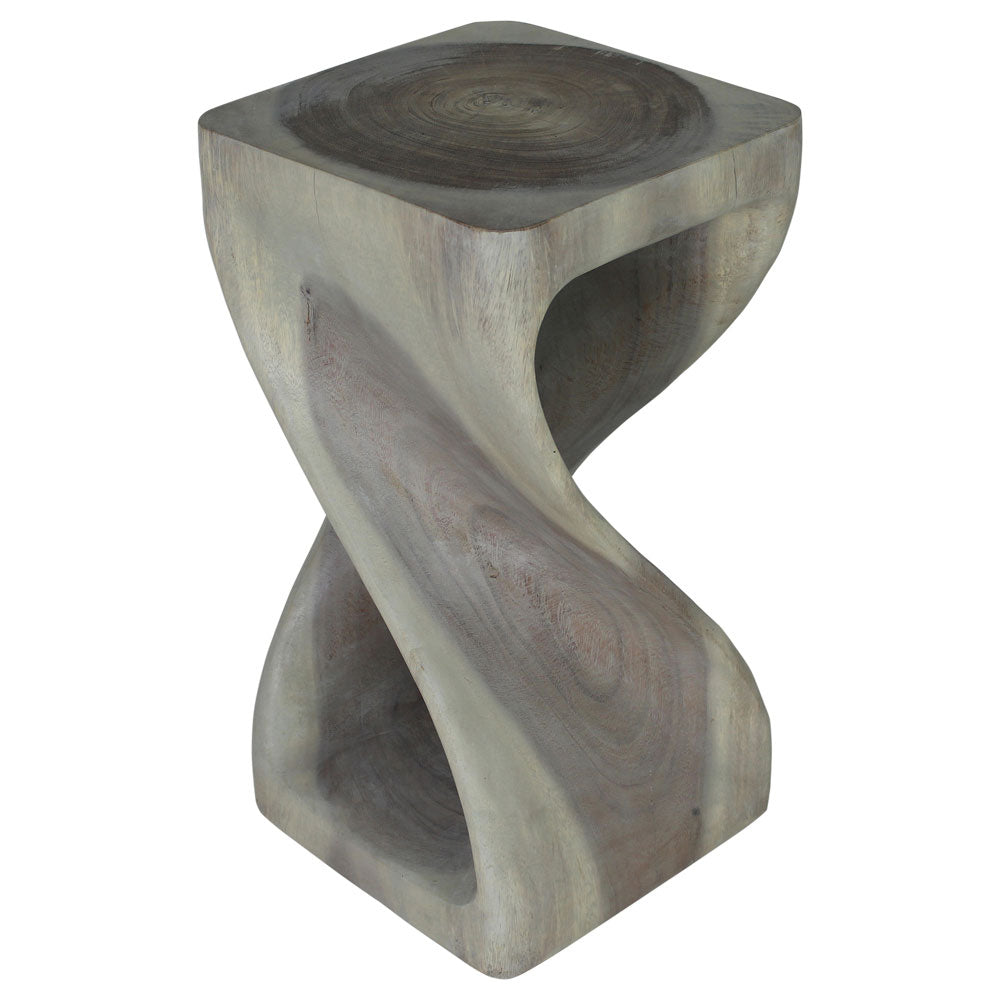 The Luma Square Twist End Table 12 in Sq