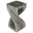The Luma Square Twist End Table 12 in Sq