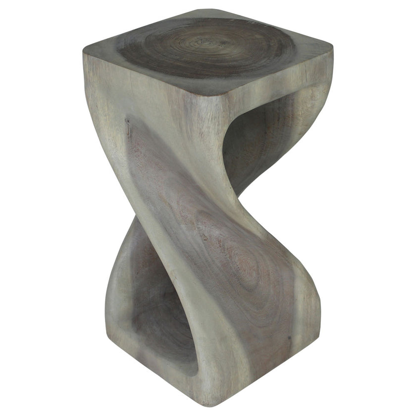 The Luma Square Twist End Table 12 in Sq