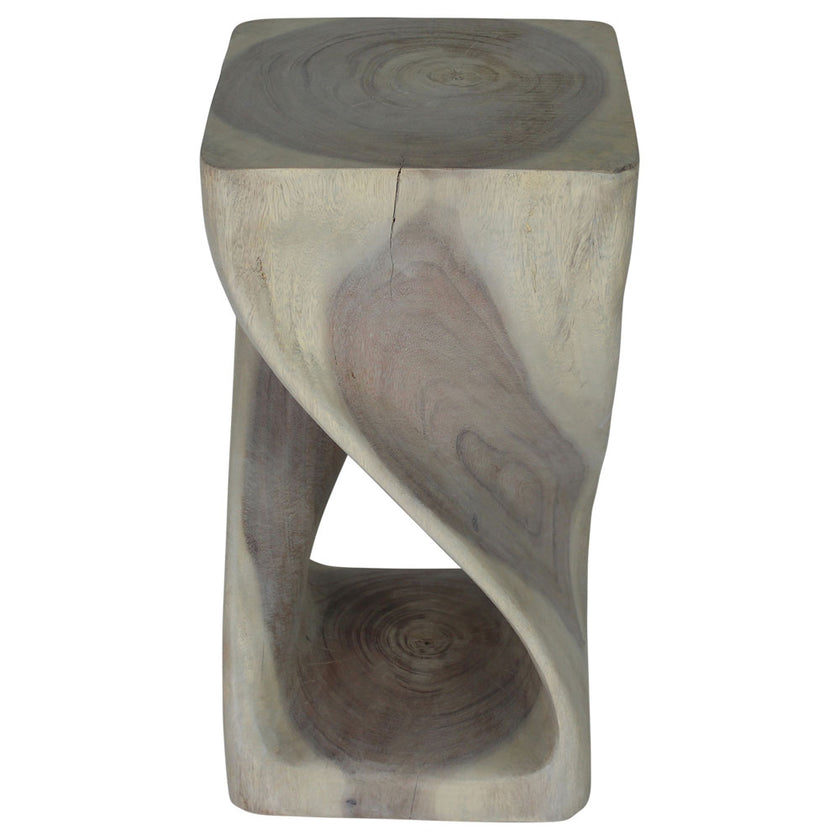 The Luma Square Twist End Table 12 in Sq
