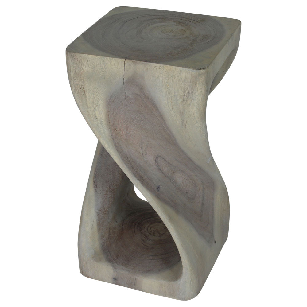 The Luma Square Twist End Table 12 in Sq
