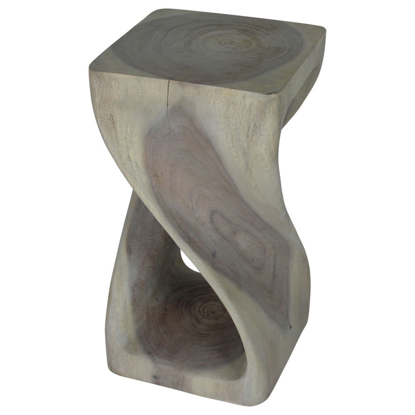 The Luma Square Twist End Table 12 in Sq