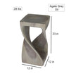 The Luma Square Twist End Table 12 in Sq