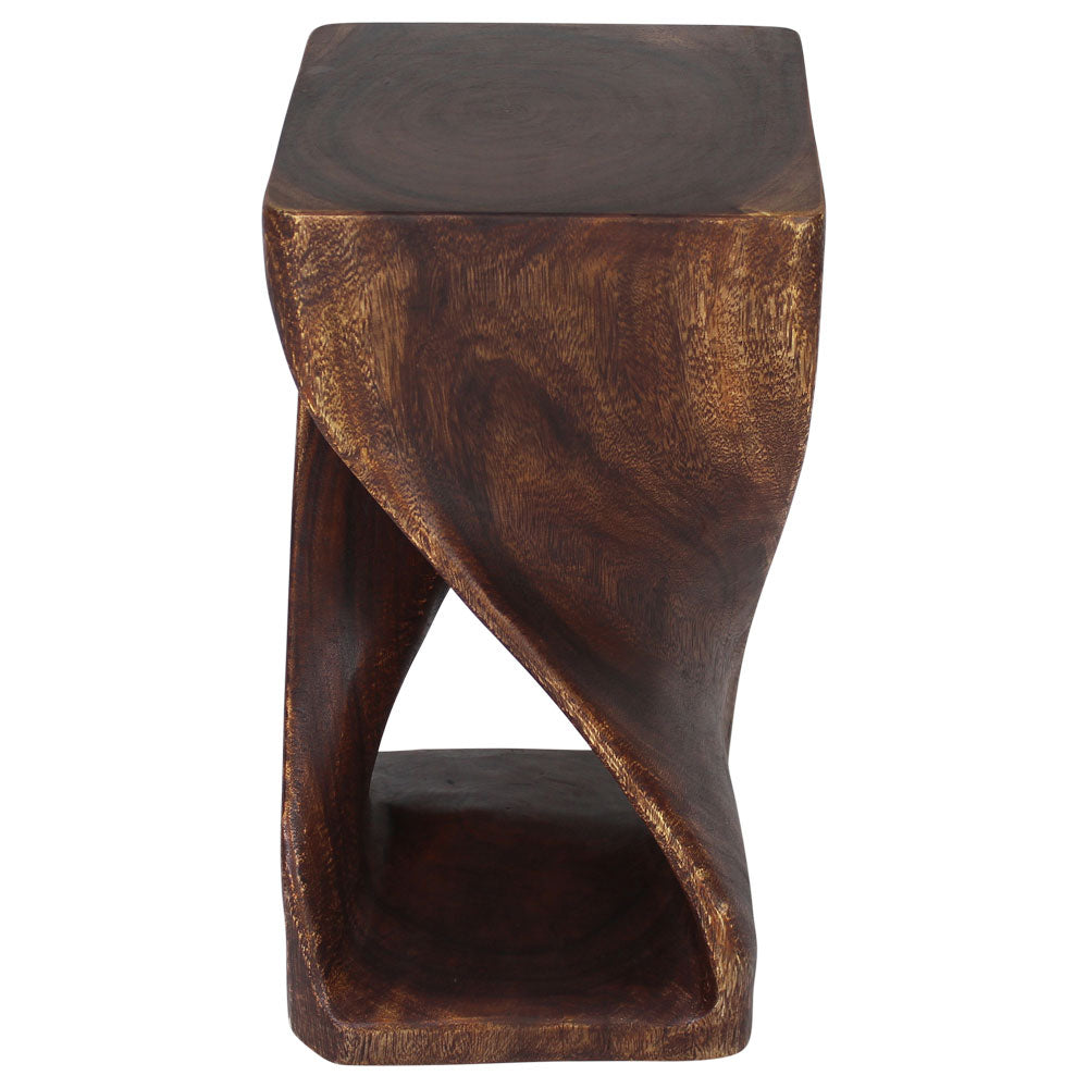The Luma Square Twist End Table 12 in Sq