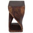 The Luma Square Twist End Table 12 in Sq