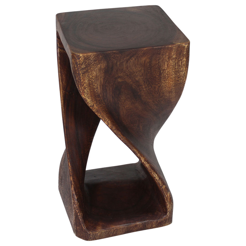 The Luma Square Twist End Table 12 in Sq
