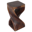 The Luma Square Twist End Table 12 in Sq