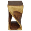 The Luma Square Twist End Table 12 in Sq