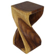 The Luma Square Twist End Table 12 in Sq