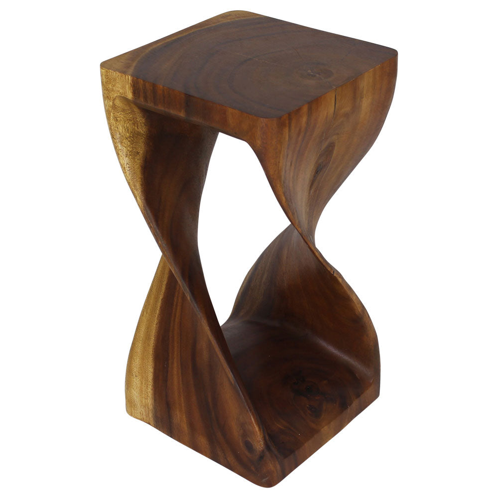 The Luma Square Twist End Table 12 in Sq