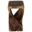 The Luma Square Twist End Table 12 in Sq