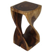 The Luma Square Twist End Table 12 in Sq