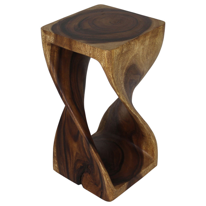The Luma Square Twist End Table 12 in Sq