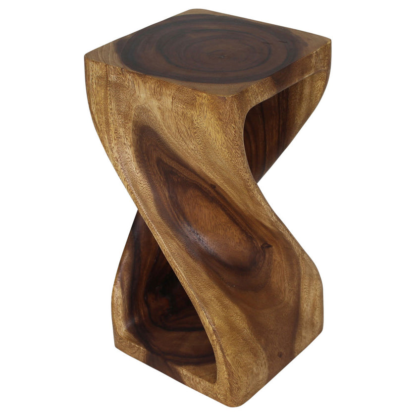 The Luma Square Twist End Table 12 in Sq