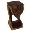The Luma Square Twist End Table 12 in Sq