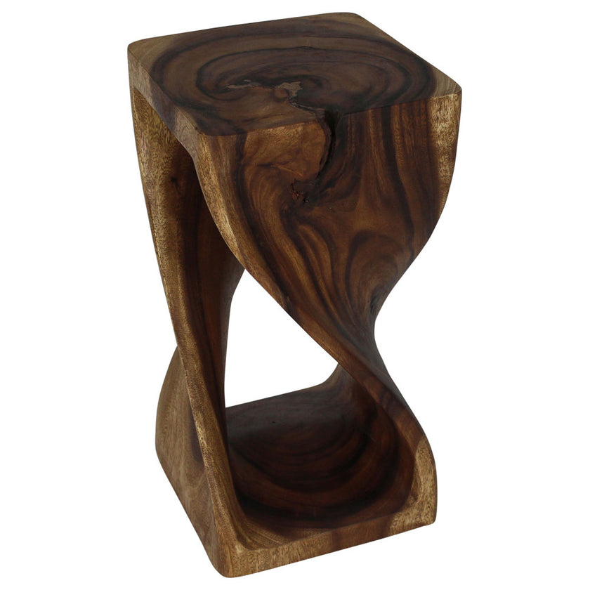 The Luma Square Twist End Table 12 in Sq