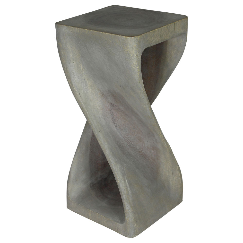 The Luma Square Twist End Table 12 in Sq