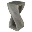 The Luma Square Twist End Table 12 in Sq