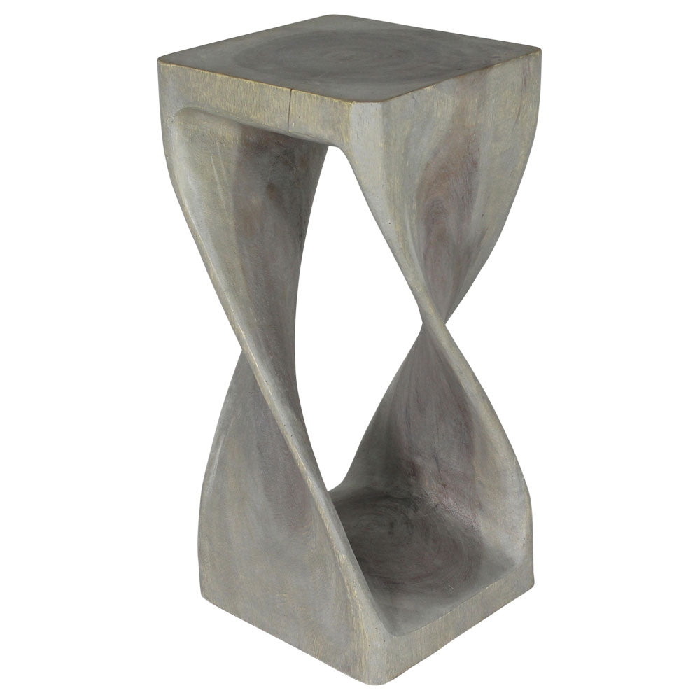 The Luma Square Twist End Table 12 in Sq