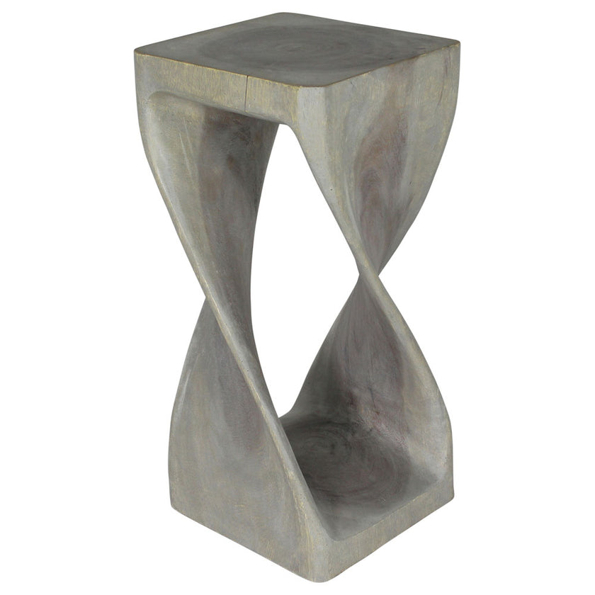 The Luma Square Twist End Table 12 in Sq