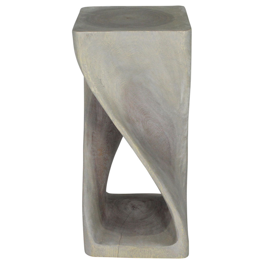The Luma Square Twist End Table 12 in Sq