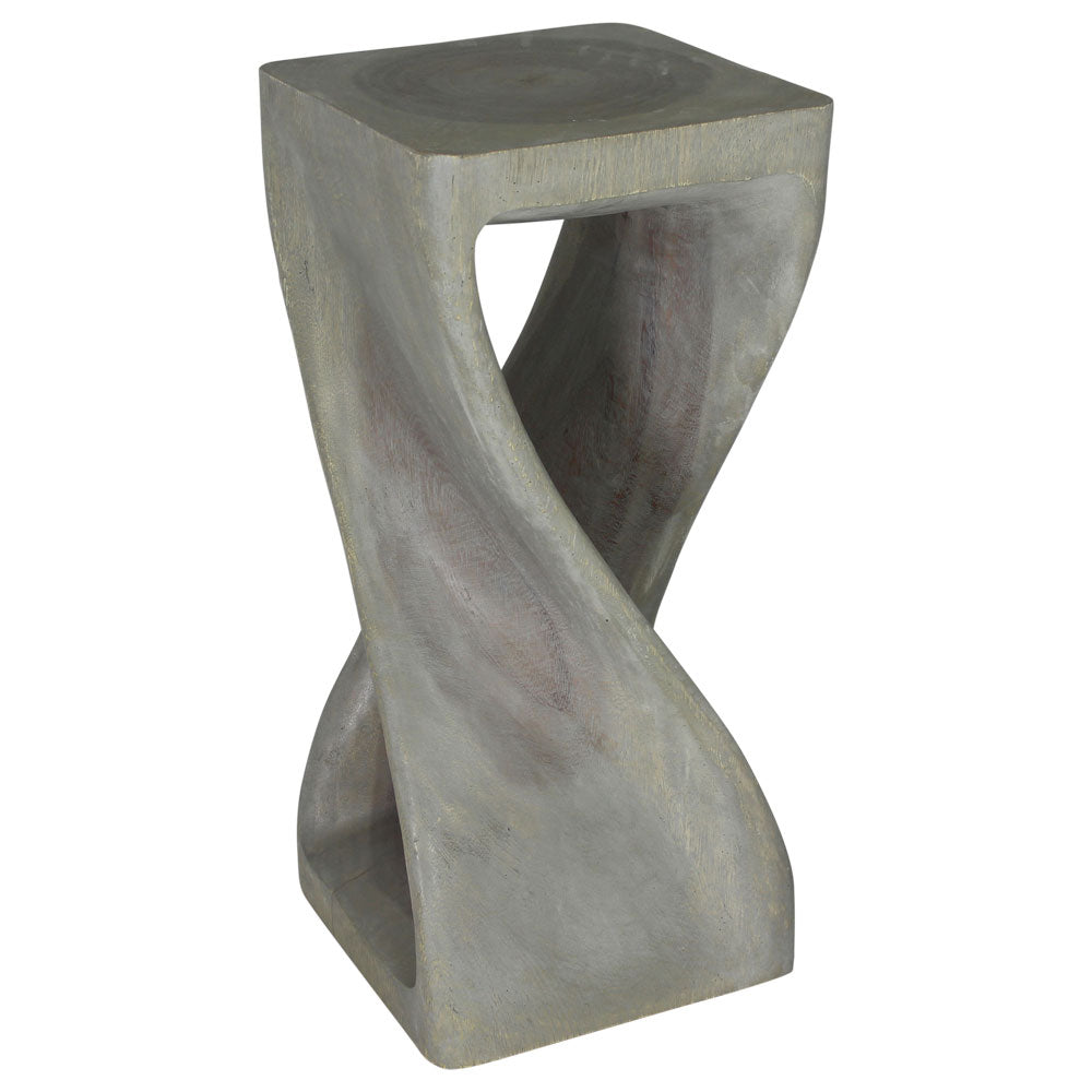 The Luma Square Twist End Table 12 in Sq