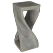 The Luma Square Twist End Table 12 in Sq