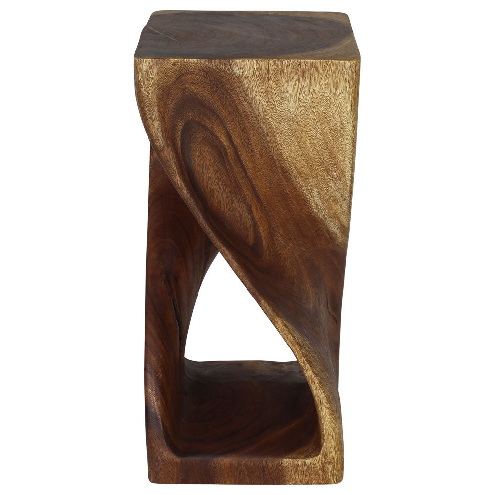 The Luma Square Twist End Table 12 in Sq