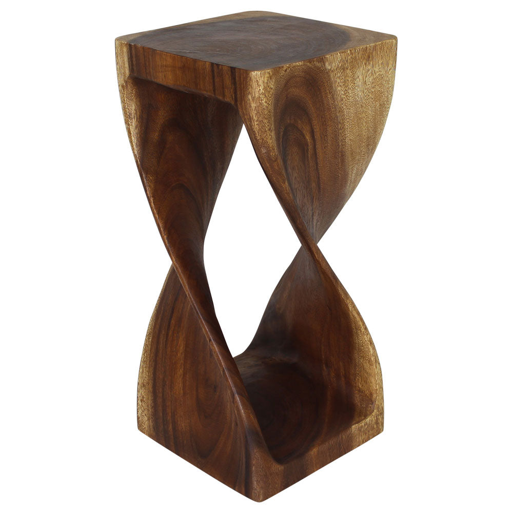 The Luma Square Twist End Table 12 in Sq