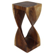 The Luma Square Twist End Table 12 in Sq