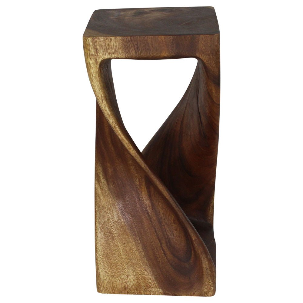 The Luma Square Twist End Table 12 in Sq
