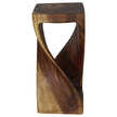 The Luma Square Twist End Table 12 in Sq