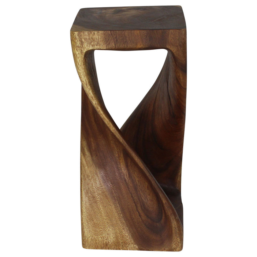 The Luma Square Twist End Table 12 in Sq