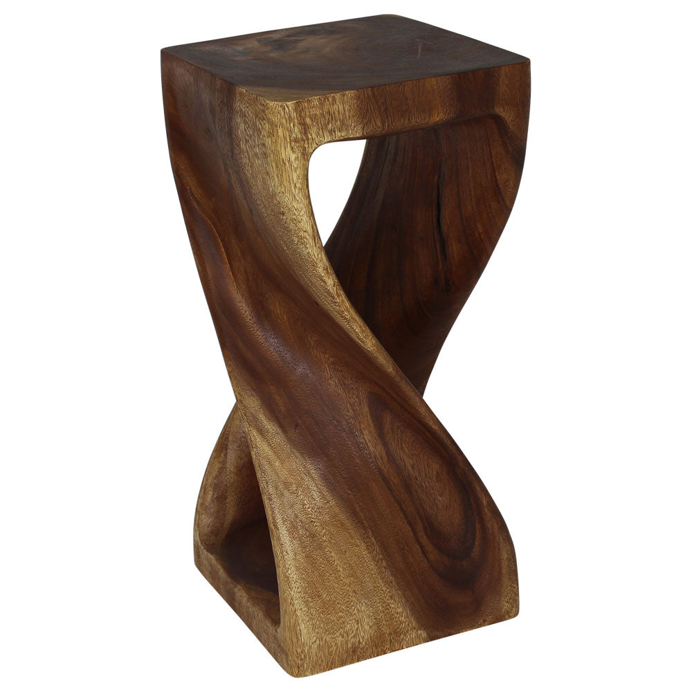 The Luma Square Twist End Table 12 in Sq