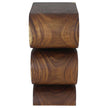 Orenza Snake End Table 12 x 14 x 25 in H Walnut