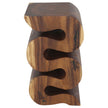 Orenza Snake End Table 12 x 14 x 25 in H Walnut