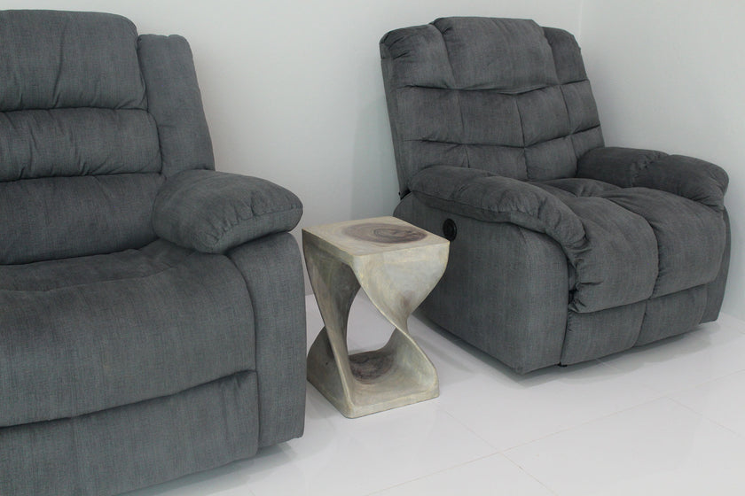 The Luma Square Twist End Table 12 in Sq