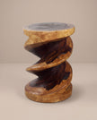 Saetta Spiral Zigzag Side Table