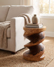 Saetta Spiral Zigzag Side Table