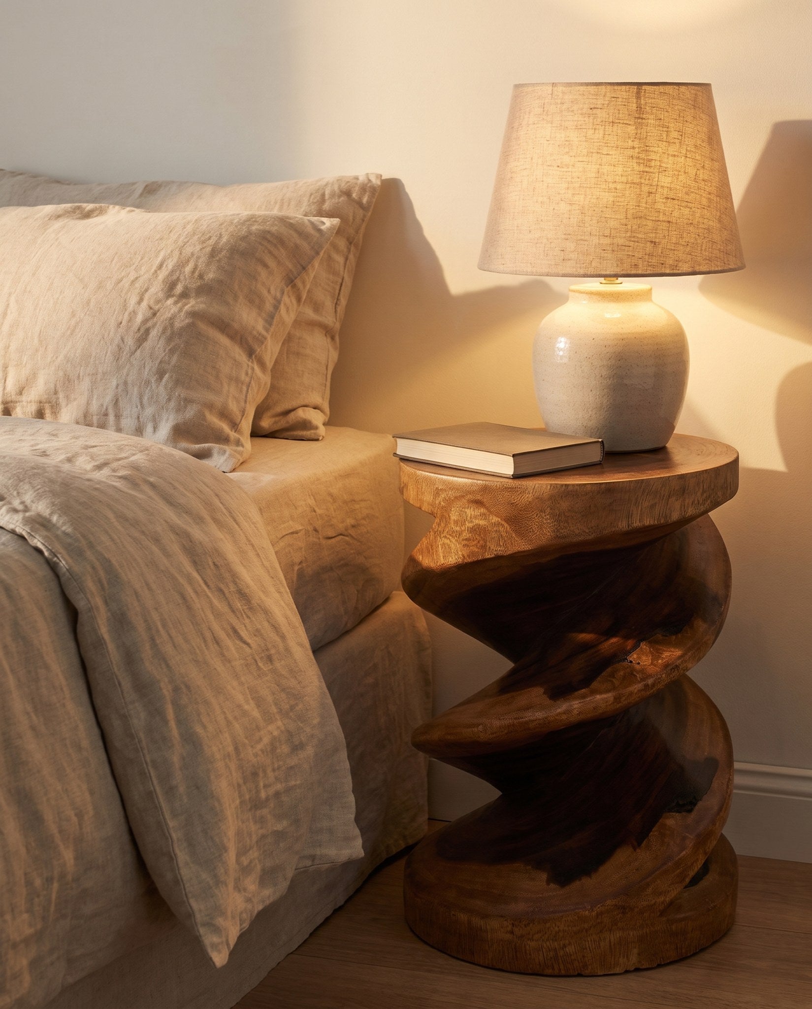 Saetta Spiral Zigzag Side Table